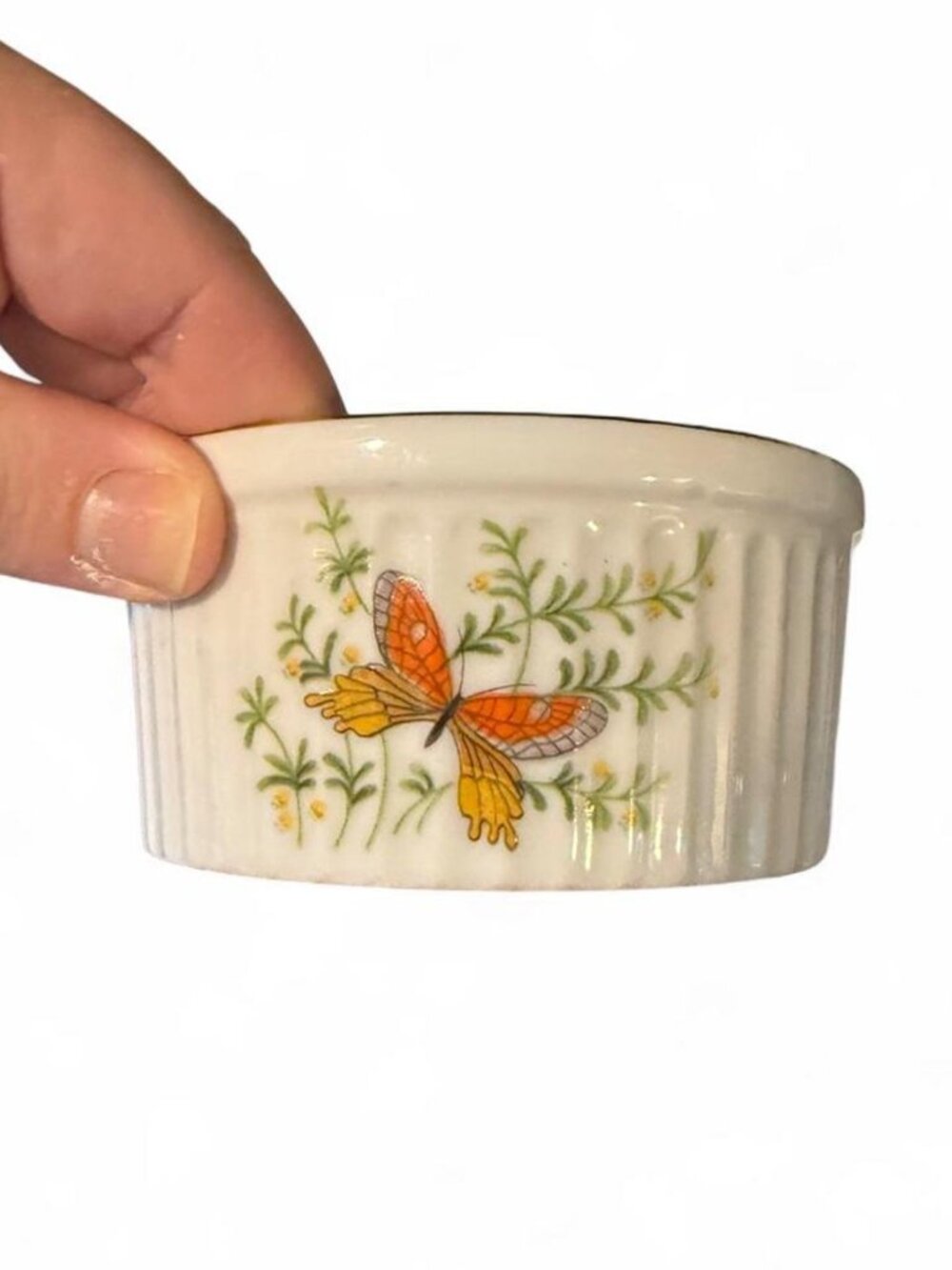 Vintage 70s Shafford Ecstasy Butterfly Ramekins Set of 6